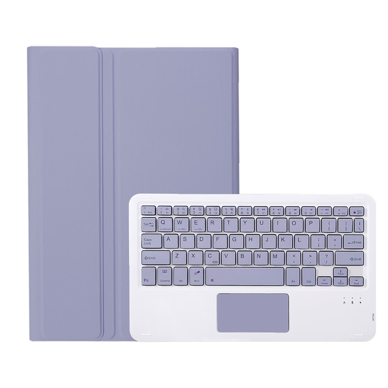 zonyee联想小新Pad 11 2025蓝牙键盘保护套软壳皮套适用于小新 Pad 2025 TB335FC 紫色保护套+触控蓝牙键盘(送鼠标) 小新Pad 11 2025