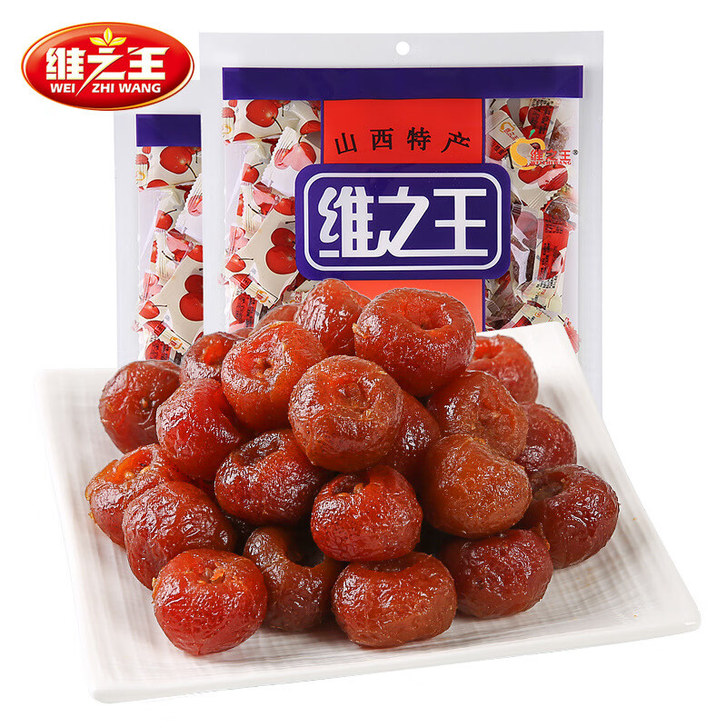 維之王山西特產(chǎn)山楂蜜餞500g袋裝果脯空心山楂球休閑零食小包裝 山楂蜜餞500g*1袋