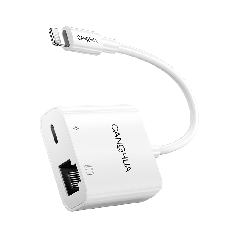 CangHua iPhoneǧ������ת���� LightningתRJ45 �������� iPad��̫��ֱ�� 79Ԫ
