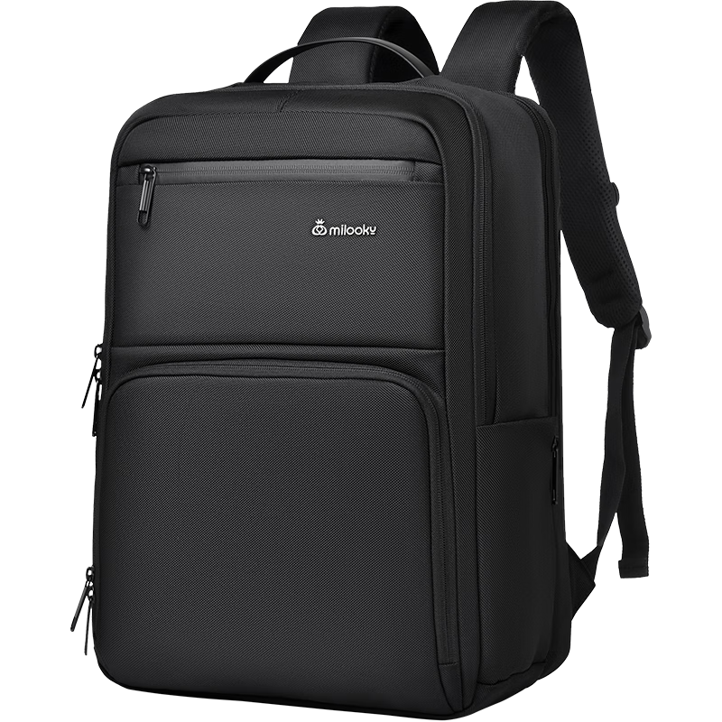 Milooky笔记本电脑包双肩包男17/18英寸大容量旅行背包书包出差电脑包