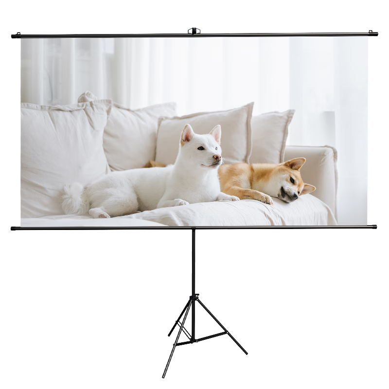 ������deli��100Ӣ��16:9ͶӰĻ������֧������ͶӰ��Ļ�� Ļ������ �����Я �ײ���4K����ͶӰ���ü�� ���� 190.08Ԫ(������)