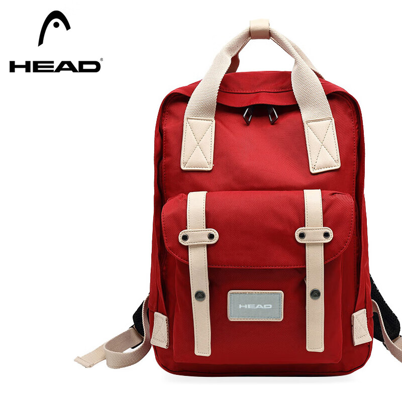 海德（HEAD）背包女大容量双肩包男15.6英寸笔记本电脑包学生书包 牛仔蓝