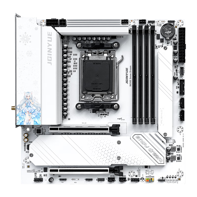 精粤 B650E SNOW DREAM DDR5 图 4