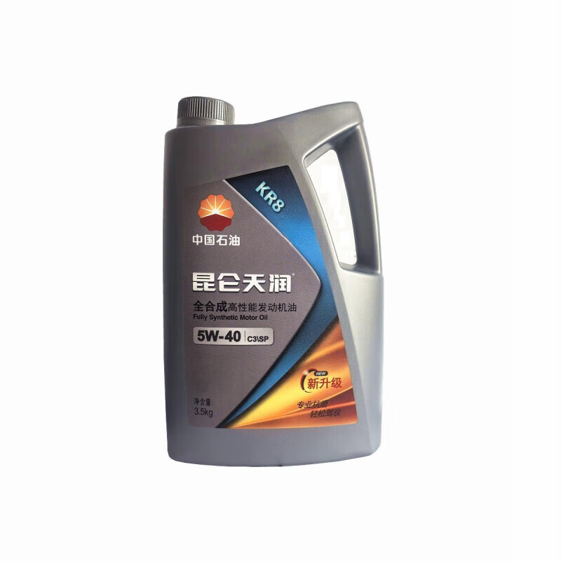 昆仑天润KR85w40sp全发动机油3.5kg/4L/桶 KR8   C3/SP 5W-40