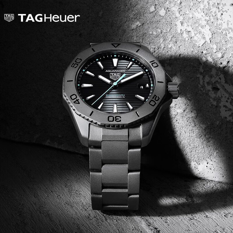 泰格豪雅【24期免息新品】TAG Heuer泰格豪雅竞潜系列太阳能钛金属潜水 WBP1180.BF0000