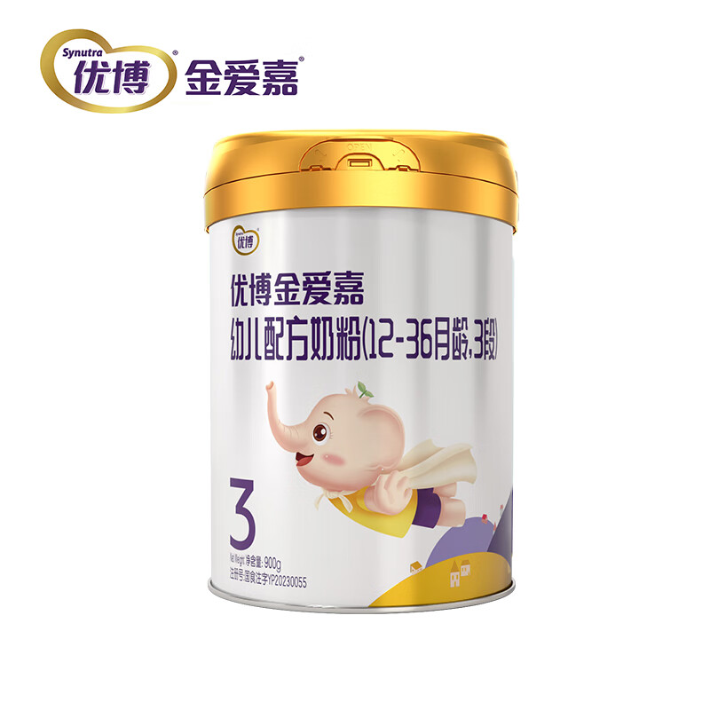 金爱嘉 幼儿配方奶粉(12-36个月,3段)900g罐装奶粉 新配方 新国标 900g-1罐 京东折扣/优惠券