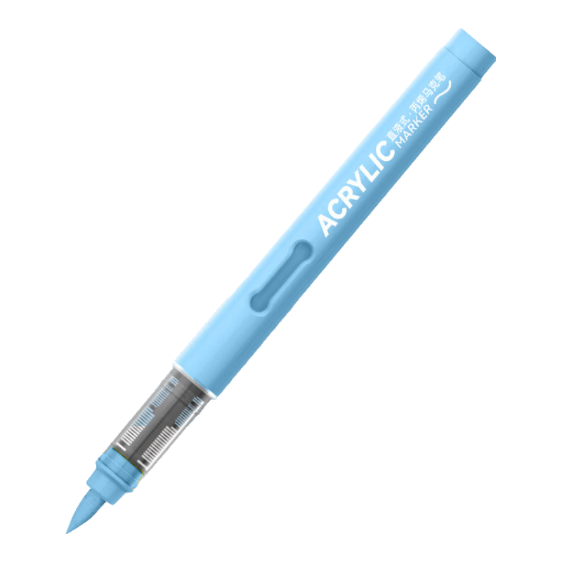 掌握【單筆訂單滿6支送筆簾】軟頭直液式丙烯馬克筆單支補充色不易透色可疊色水性畫筆學生美術水彩筆 B782