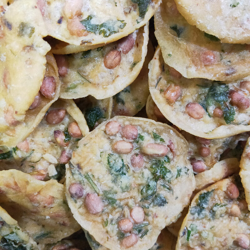 粤北韶关特产铜勺饼南雄特色小吃花生饼香酥豆饼酸菜饼农家自制 花生