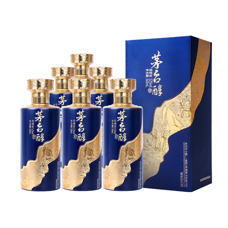 茅台 茅台醇锦绣 酱香型白酒 53度 500ml*6整箱装 送礼 聚会宴请
