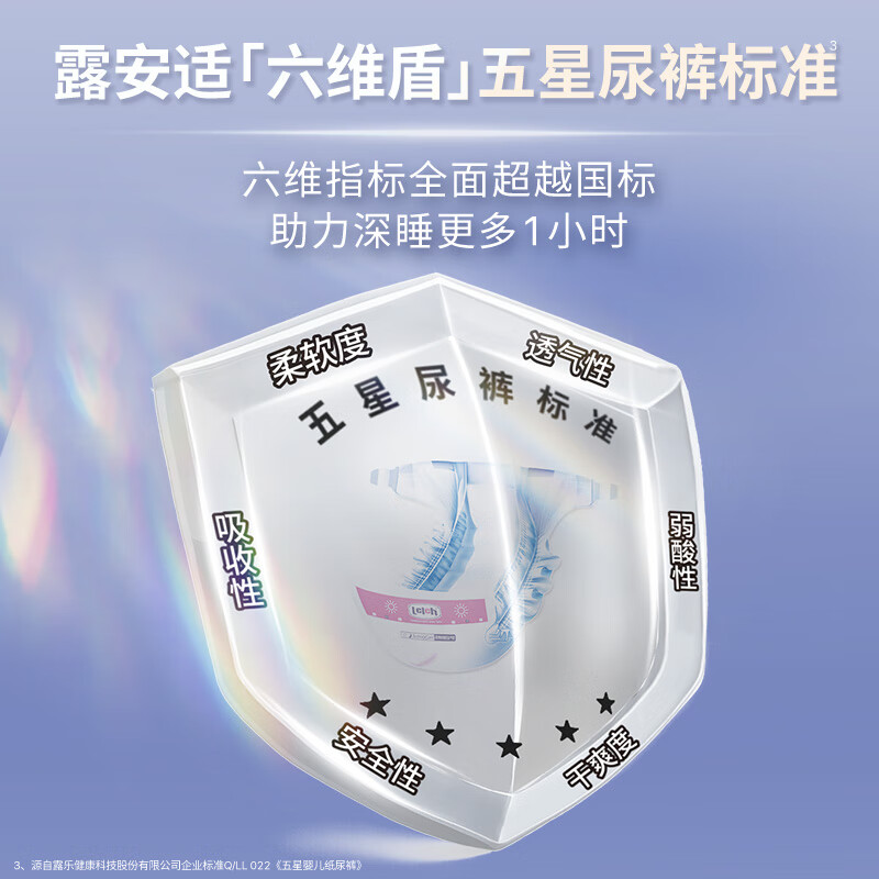 露安适夏季薄款透气白钻柔护丝薄日用尿不湿拉拉裤纸尿裤 【柔护丝薄】纸尿裤M码56片