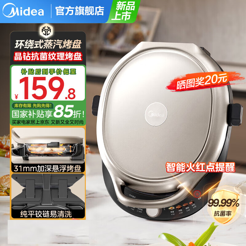���ģ�Midea������������ ����˫����ȼ忾���ӱ����Ӵ������������������ͻ�25����Ʒ1700W����������� ����������/30���ھ�/31mm����������