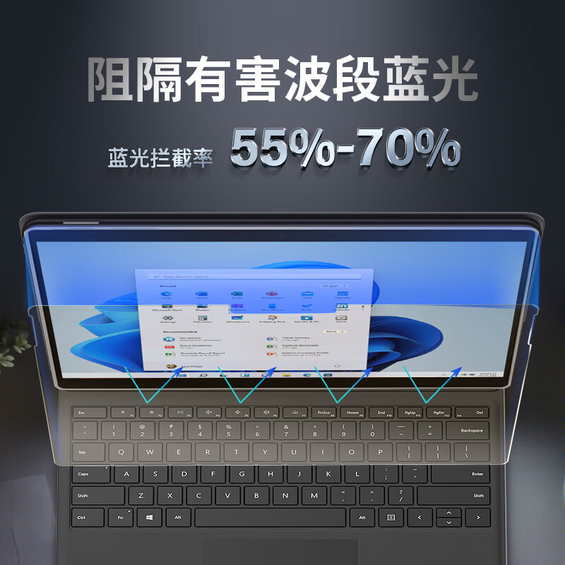 0度适用于微软Surface钢化膜pro11平板电脑全屏爆指纹SurfaceproPro/Go/Lap贴膜 高透升级版 Surface_Pro11