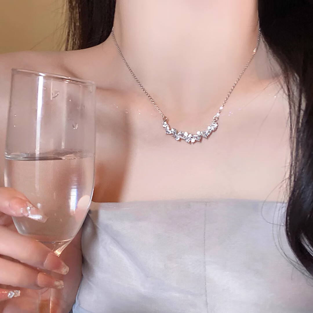 梵昇昱项链女2025新款紫藤花锁骨链吊坠首饰送女朋友老婆七夕情人节礼物 紫藤花项链