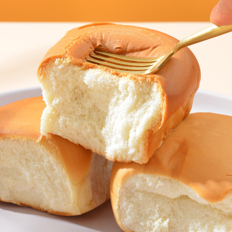 精锐老面包传统怀旧老式手撕面包早餐代餐糕点零食健康休闲食品 [奶香麦香混合味]老面包1000g