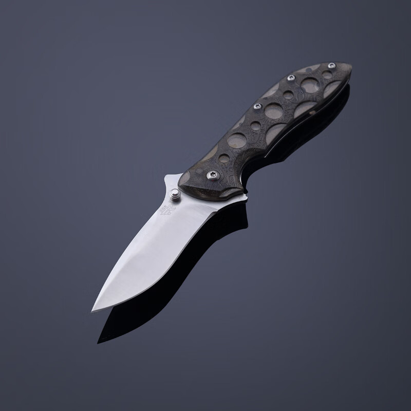 三刃木折刀7034高硬度折疊刀戶外水果刀隨身EDC折刀戶外小刀  60 白色