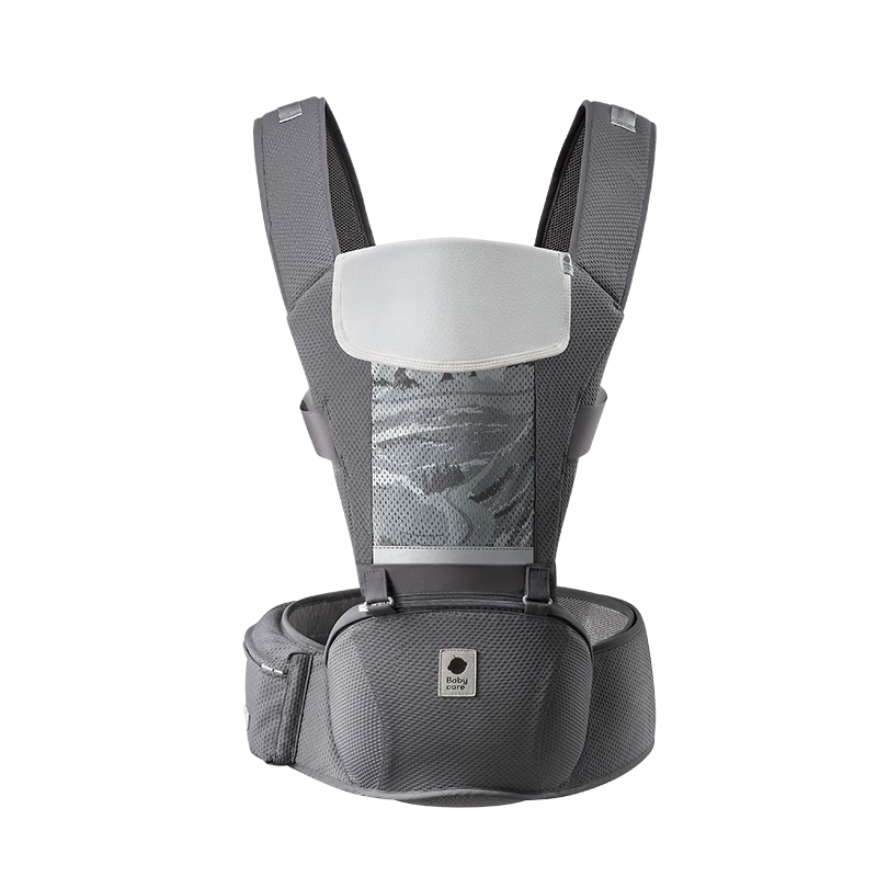 babycare腰凳婴儿背带多功能减震四季抱娃神器解放双手透气轻薄款卡斯尔灰