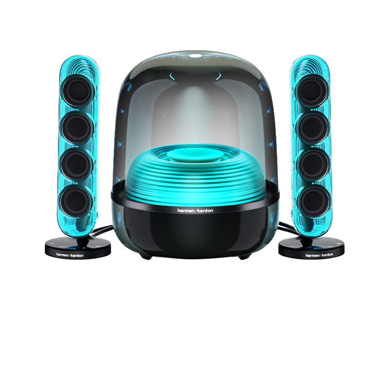 哈曼卡顿Soundsticks 5 音乐水晶5代玄光版丁禹兮桌面蓝牙音箱低音炮音响水晶5黑色居家艺术音响生日礼物 【重磅上新】水晶5·玄光版