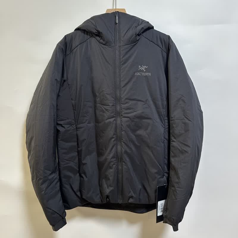 始祖鸟（ARC'TERYX）Arcteryx始祖鸟Atom Hoody Logo字母户外防风 阿童木男款棉服外套 黑色Atom Hoody薄款 10-20° 收 XS