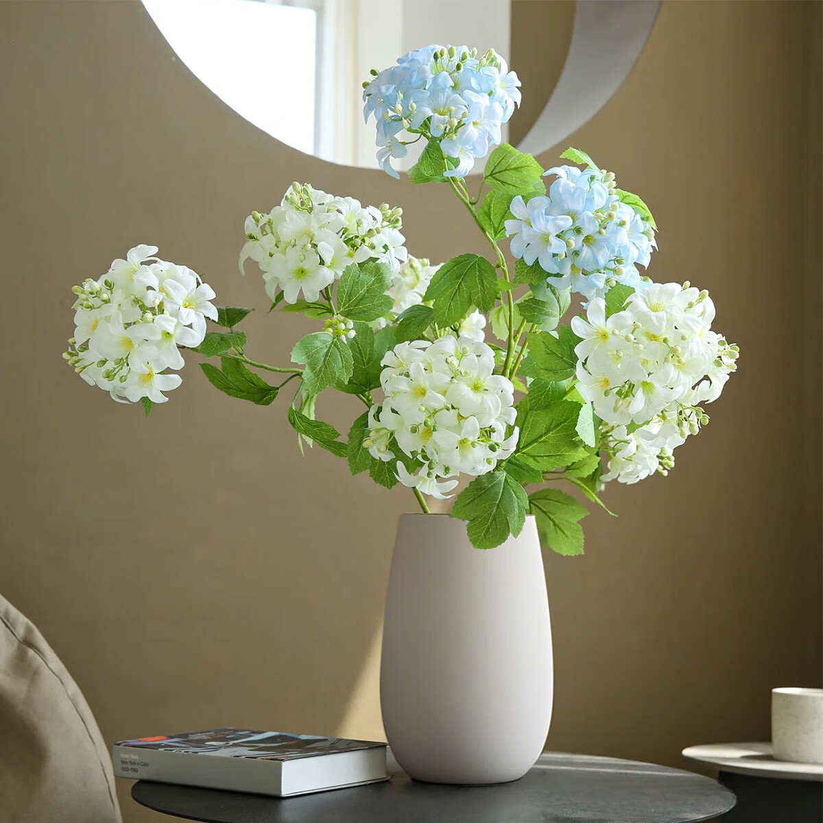 范爷家清新仿真绣球花束装饰室内餐桌插花摆件客厅假花绢花拍摄道具