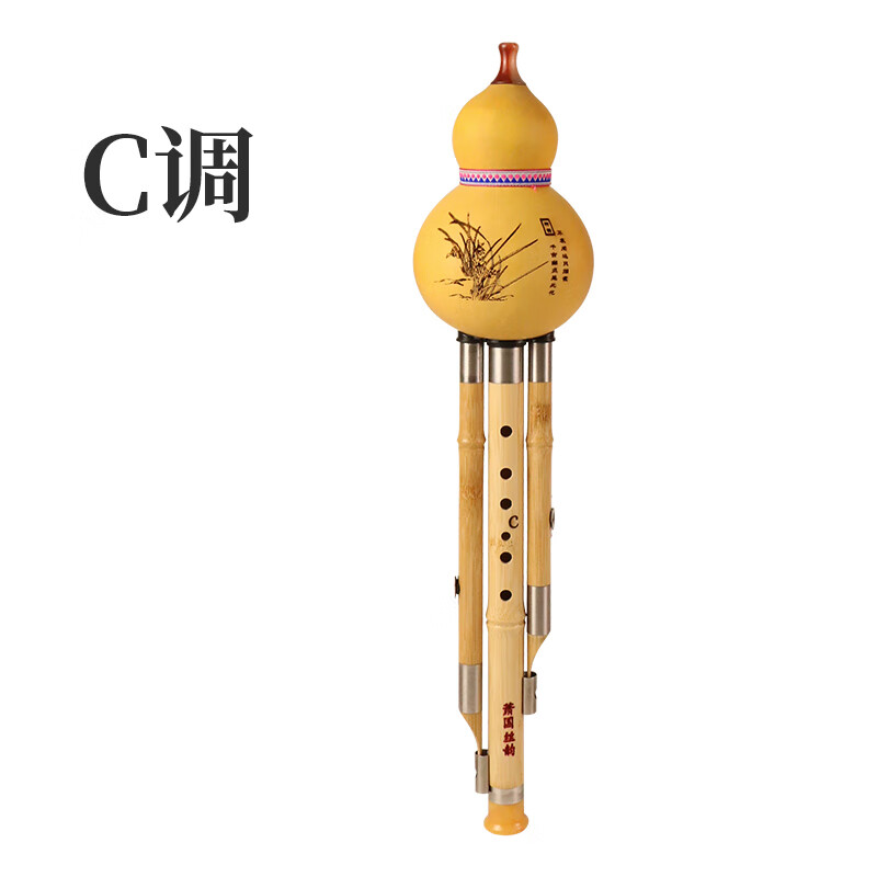 天鵝葫蘆絲樂(lè )器七孔防摔降B調C調中小學(xué)生兒童成人初學(xué)者專(zhuān)用演奏型SN 黃色C調無(wú)皮盒