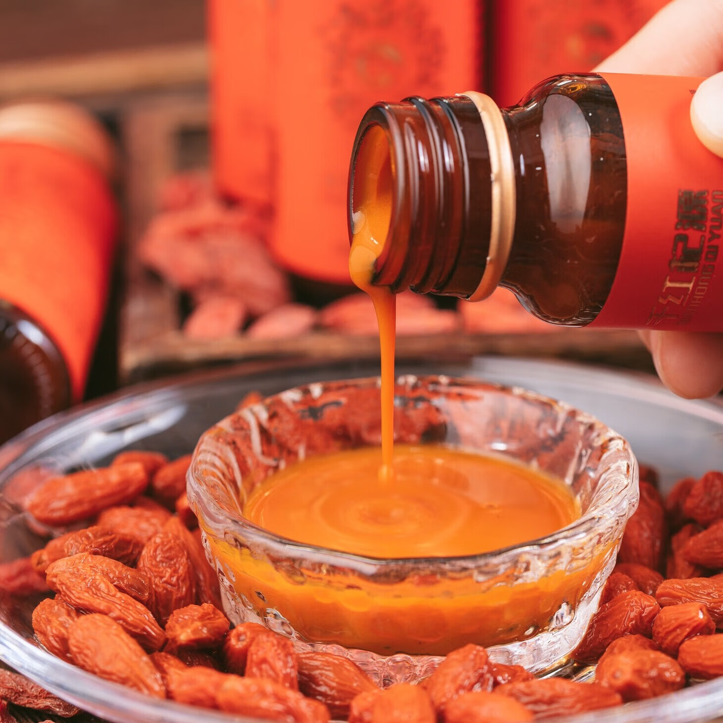 千红杞源【籼泽严选】鲜枸杞原浆礼盒 教师节礼物 养生 瓶装 营养品 50ml*18瓶