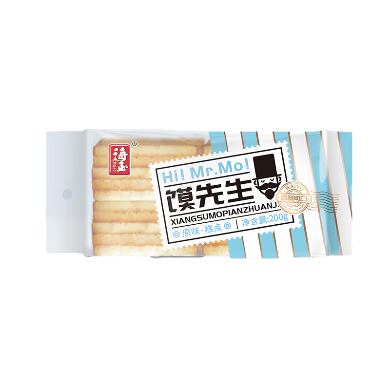 海玉馍先生酥香烤馍200g原味 馒头面包片解馋办公室休闲零食早餐饼干