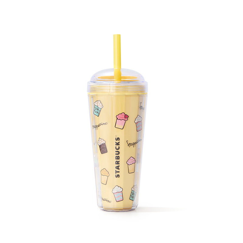 星巴克（Starbucks）塑料杯770ml塑料吸管杯咖啡杯星冰乐派对男女士女神节礼物