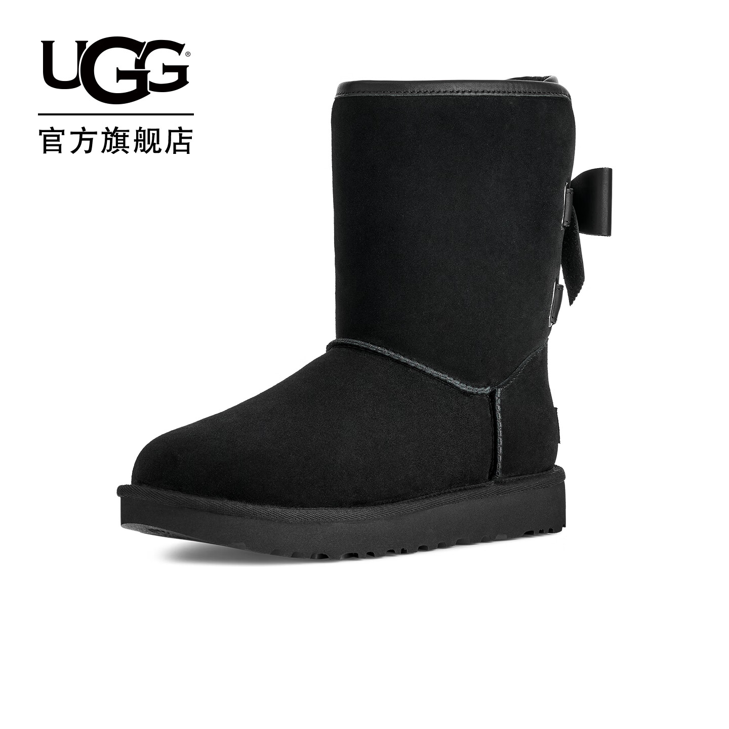 UGG冬季新款女士时尚舒适保暖舒适平底圆头休闲雪地靴短靴1174511 BLK | 黑色 38