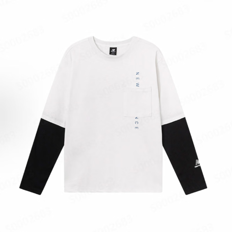 NEW BALANCE新款潮流百搭运动休闲卫衣男   AMT23306-PAY  白色 M