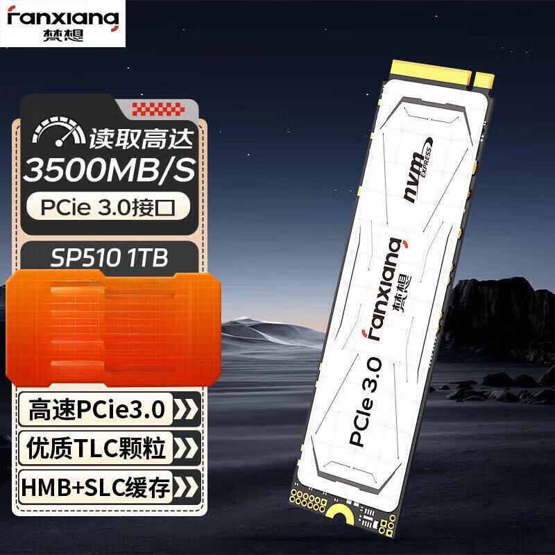 梵想（FANXIANG）固态硬盘 M.2接口 960GB-1TB电竞畅玩不卡顿 一体式主机硬盘  1TB 梵想固态硬盘SP510  1TB*更