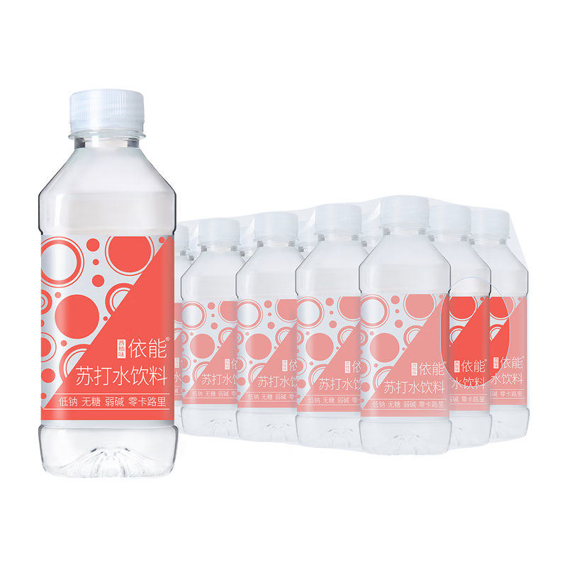 依能 西柚味 无糖无汽弱碱 苏打水饮料 350ml*15瓶 塑膜装 饮用水