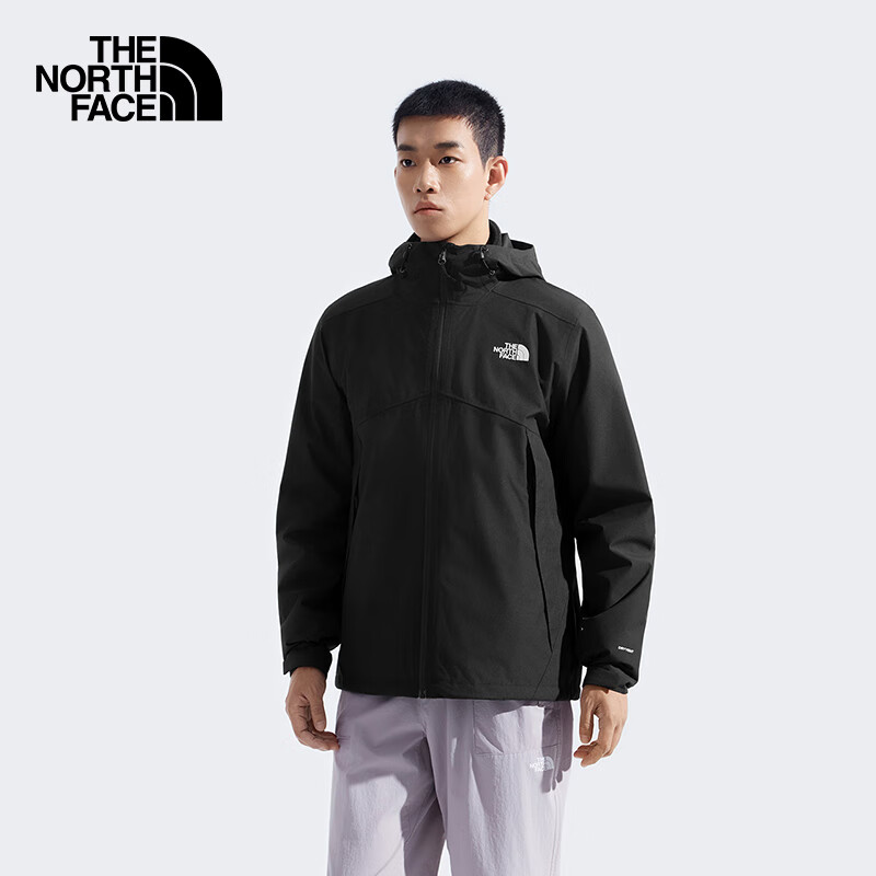 北面（The North Face）硬壳冲锋衣男MTN外套Dryvent防水防风舒适保暖25秋冬新品|8GQ6 4H0/宇宙黑 L /175