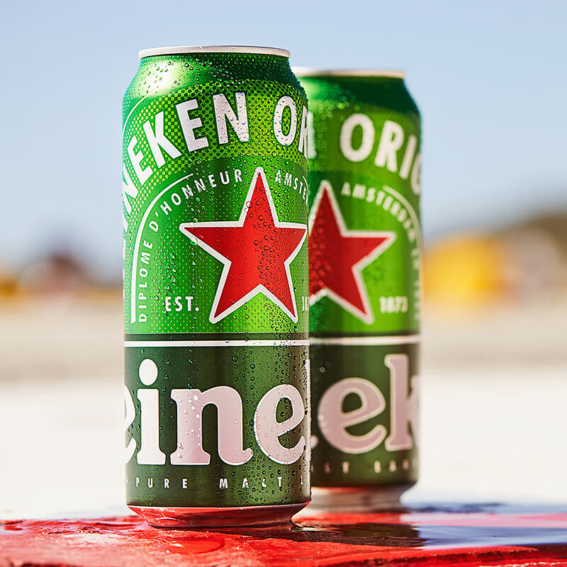 喜力啤酒 经典整箱礼盒装 全麦酿造 原麦汁浓度≥11.4°P  500mL 6罐