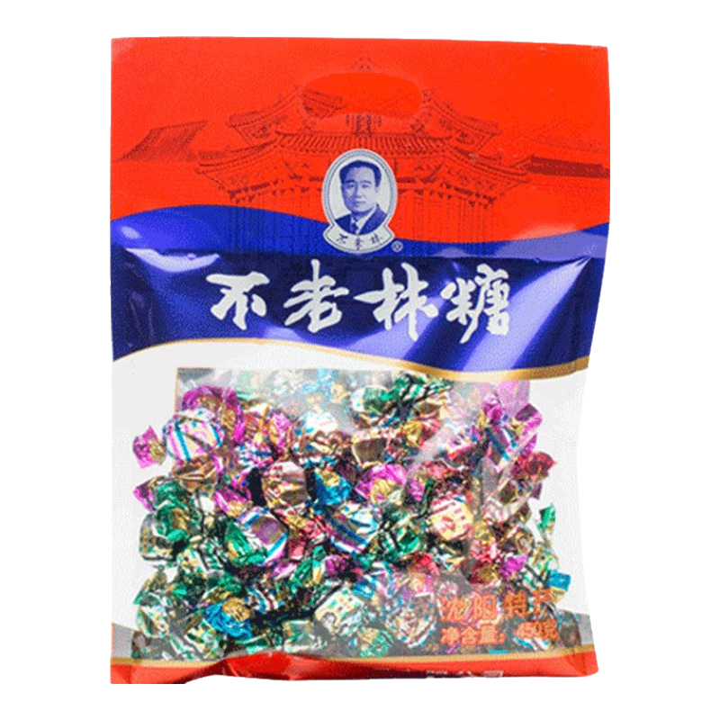 不老林糖牛軋?zhí)枪?50g沈陽特產(chǎn)牛札糖軟糖喜糖花生糖送禮品 單袋