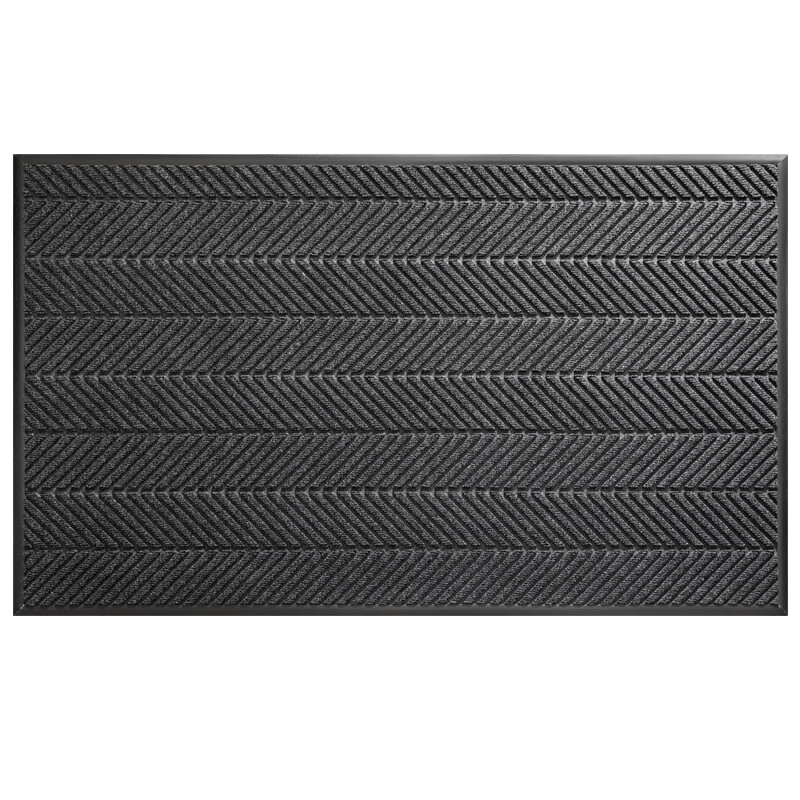 彼尔德高级入户门口地垫门外大门口高端脚垫可裁剪防滑可冲洗除尘室外 轮胎灰色【支持定制 任意裁剪】 90cm*120cm 1件数 【加厚收边】