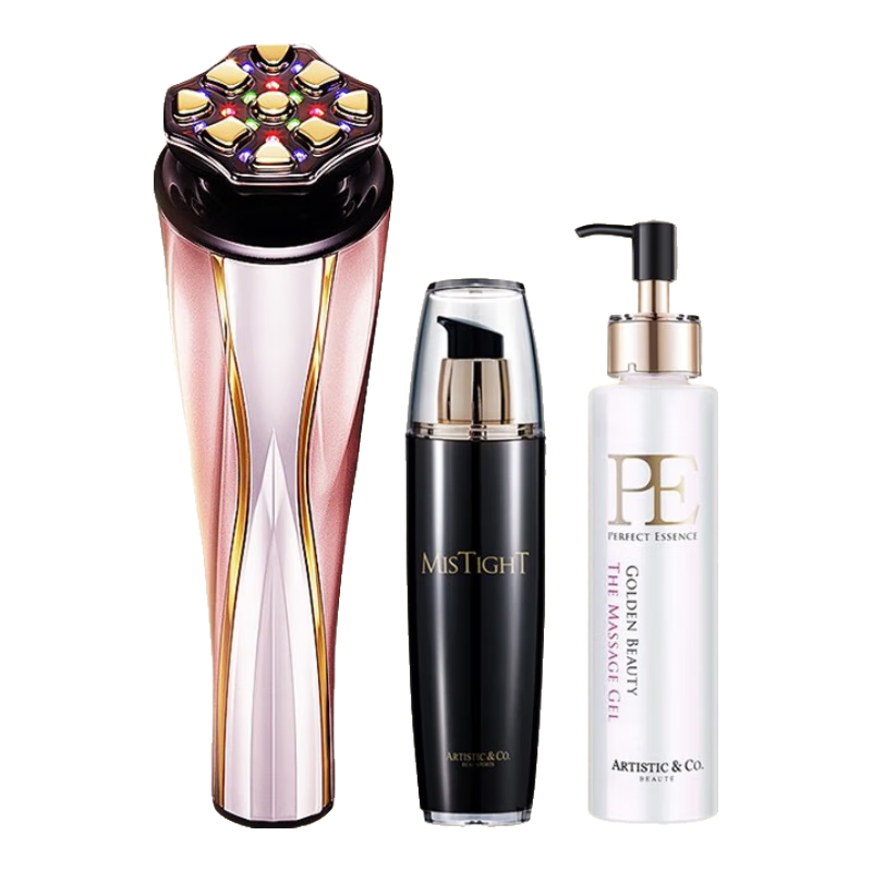 dr.arrivoThe Zeus II宙斯二代微电流美容仪器家用美容仪提拉紧致脸部按摩仪导入生日礼物礼盒送女友实用 玫瑰粉+120ml黑瓶精华+150ml电解水