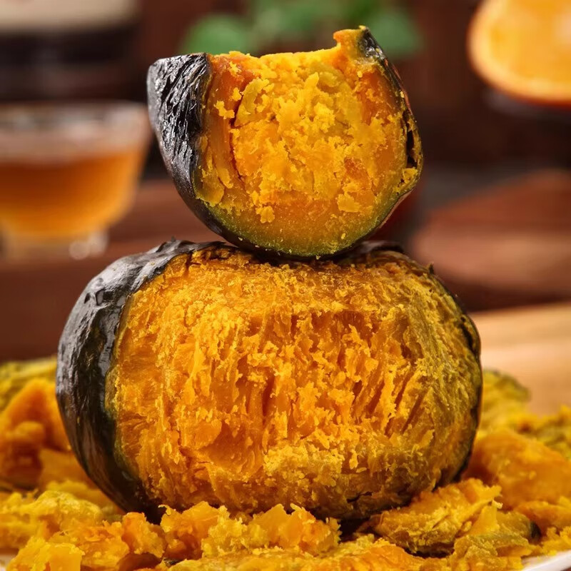 BUY新鲜贝贝南瓜当季蔬菜现摘现发日常代餐宝宝辅食美味软糯整箱包邮 5斤 贝贝南瓜带箱 单果(150-200g)