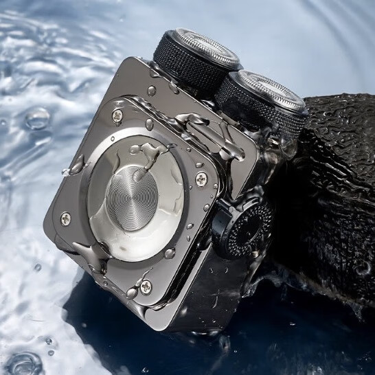 月鹰(MOONHAWK)金属胡子剃须刀磁吸双刀头合金机身电动正品剃须刀男士电动剃须刀便携双刀头 MH002 全金属机身 普通包装