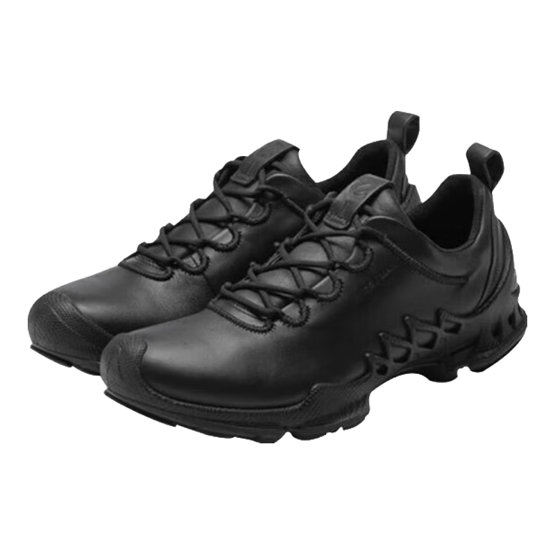 愛步（ECCO）登山鞋男 運(yùn)動鞋緩震輕質(zhì)跑步鞋健步 802834 01001黑色40