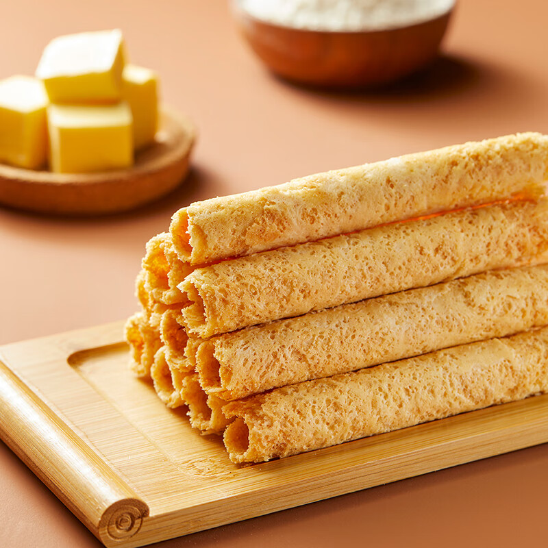 陈曾记黄油蛋卷礼盒装320g香港品牌无人工添加食品孕妇儿童休闲零食特产 黄油鸡蛋卷454g