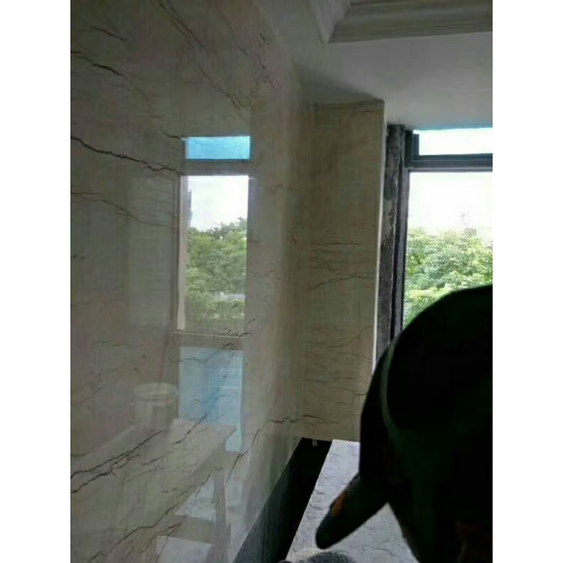 妃芝色大理石镜面结晶 as石材封釉大理石岩板花岗石人造石抛光打磨