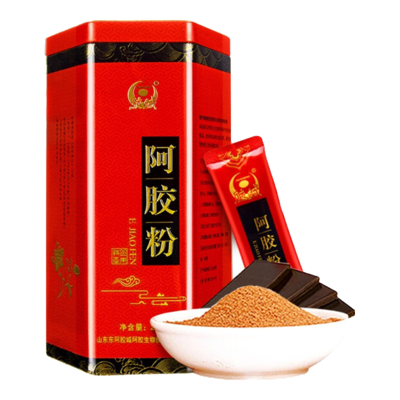 東阿膠城阿膠粉散裝500g阿膠阿膠塊原粉阿膠速溶粉袋裝禮盒
