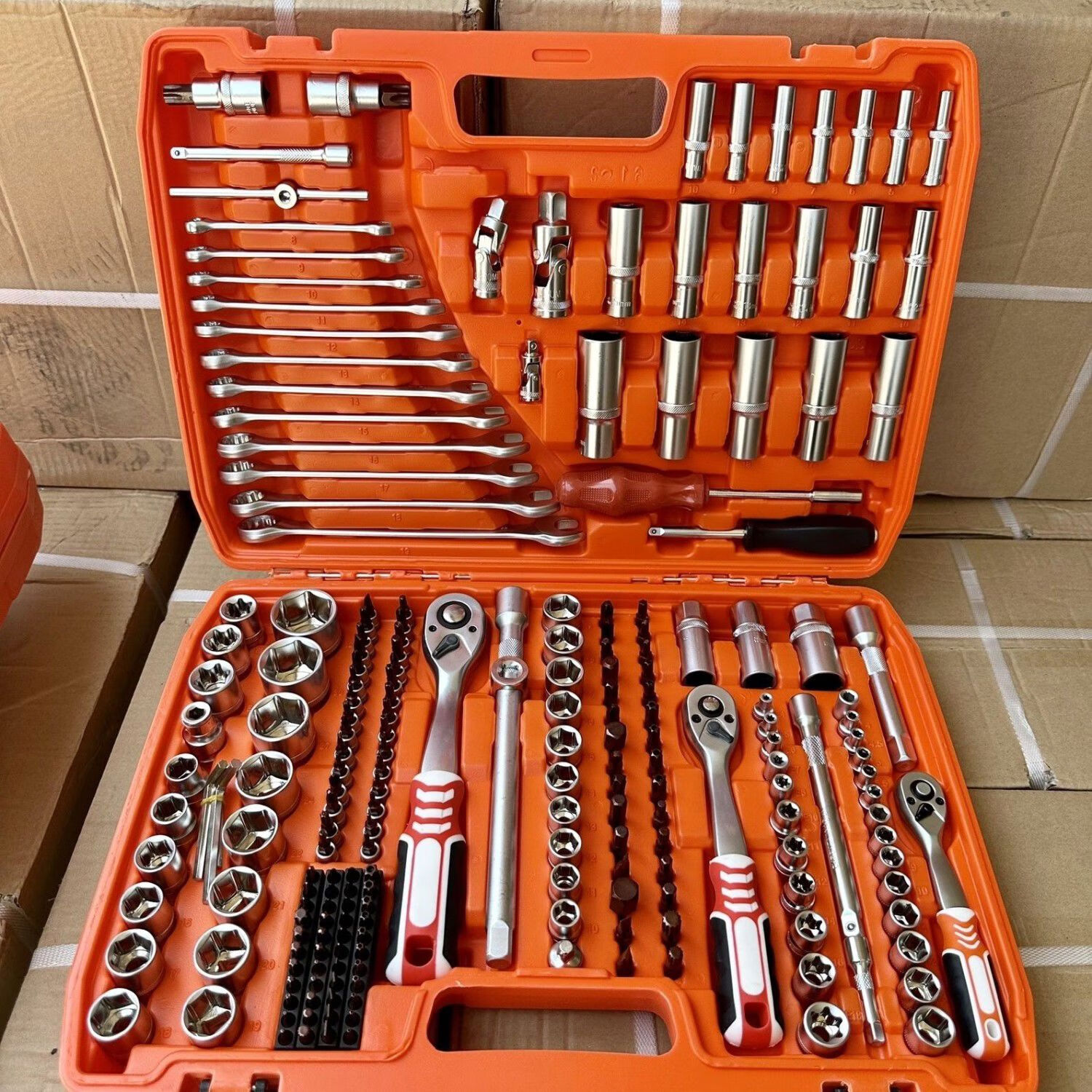 丽田德国进口216件汽修工具套装汽车维修工具件套修车工具扳手工具箱