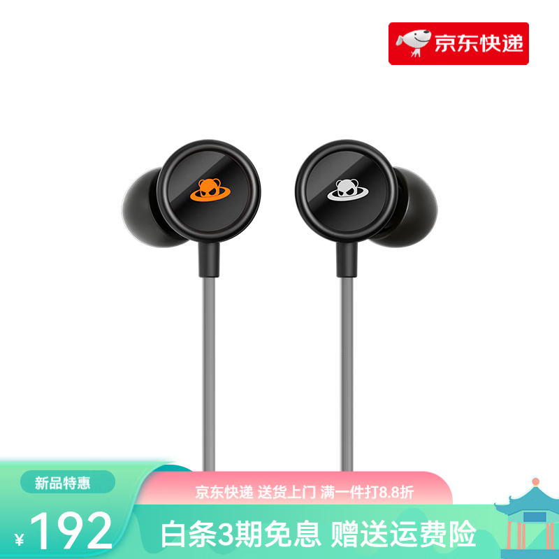 魅族（MEIZU）PANDAER 触控有线耳机线控麦克风typec接口入耳式高音质通话 灰色