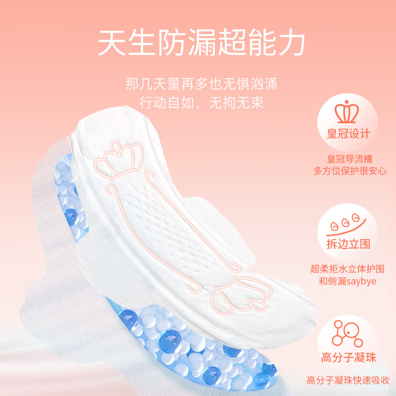 舒莱透气派干爽卫生巾极薄瞬吸加长姨妈巾日夜用【品牌直供安心品质】 日夜8包82片