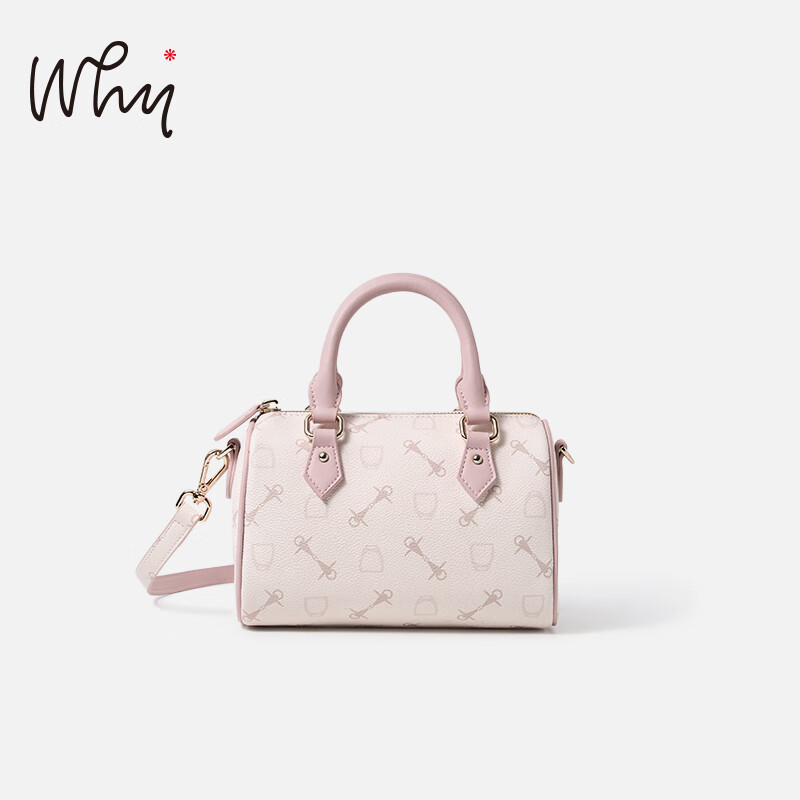 why高级感波士顿枕头包2025新款女士圣诞单肩斜挎女包情人节 桃桃粉【加入会员下单赠礼盒】 京东折扣/优惠券