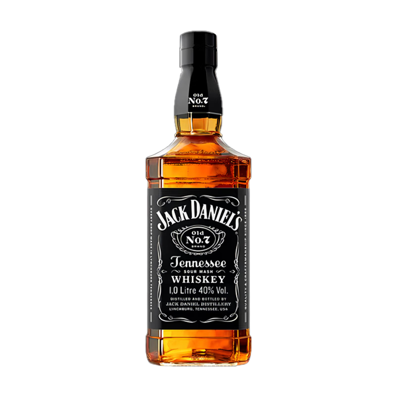 杰克丹尼(JackDaniels)黑標美國田納西州威士忌1L 中秋送禮