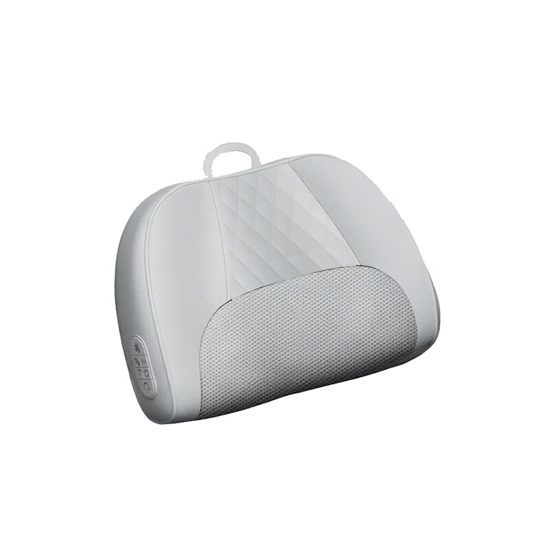 荣事达颈椎按摩器按摩枕头颈部肩颈按摩器腰部全身自动热敷揉捏按摩仪生日礼物父亲节礼物实用送爸爸高档 米白色【充电款】