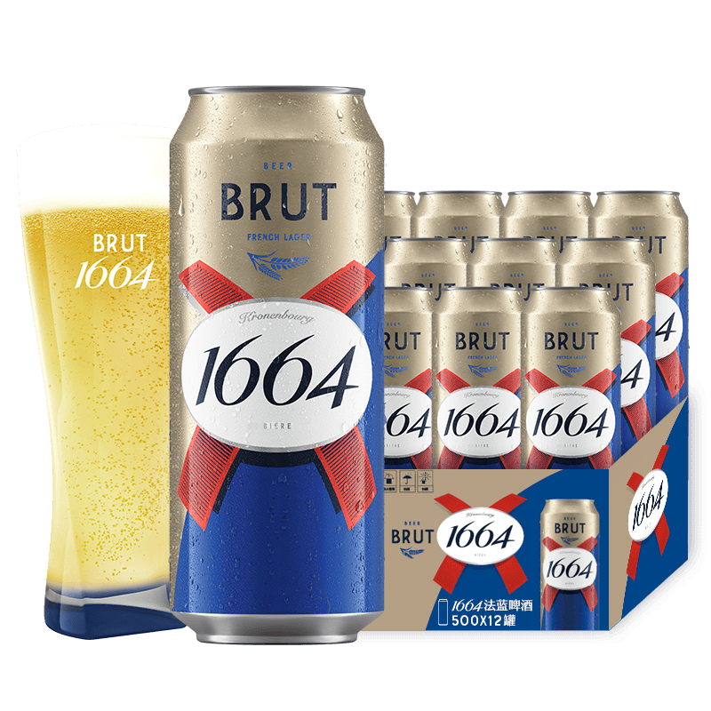 kronenbourg 1664������ơ��500ml*12С���ζơ�ƾ�����Ӫ����װ̤����� 55.59Ԫ
