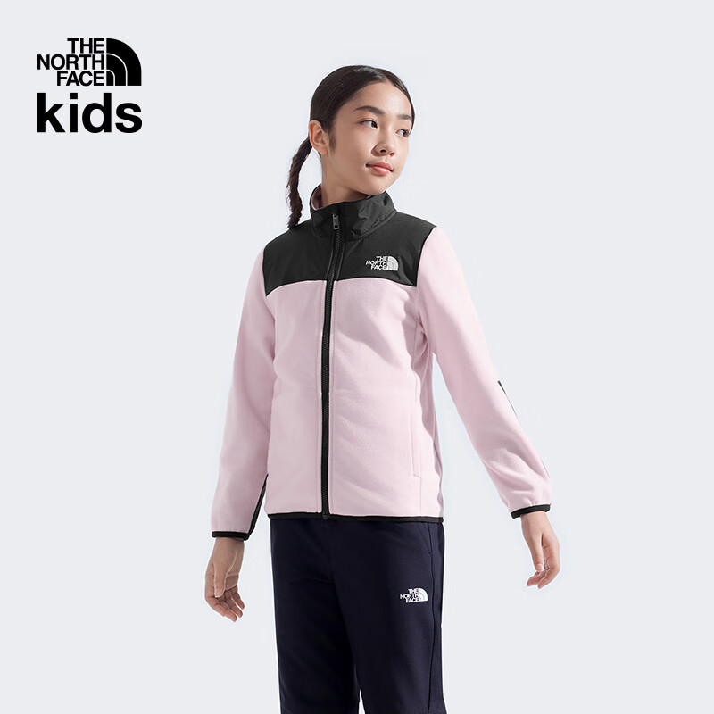 北面北面童装儿童男女抓绒外套户外保暖新款|8DU5 E93/粉色 160 XL（160/76）